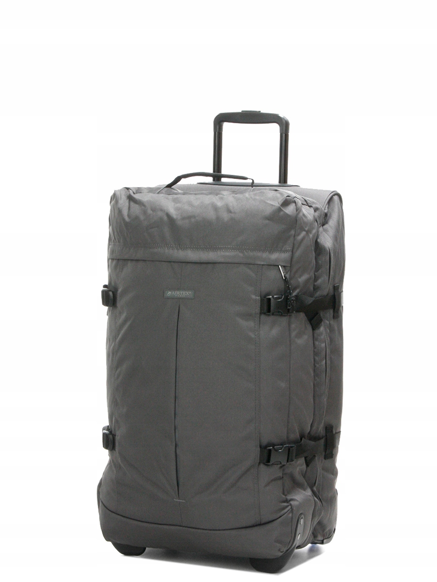 Średnia torba podróżna walizka na 2 kółkach materiałowa miękka Tsa 60l