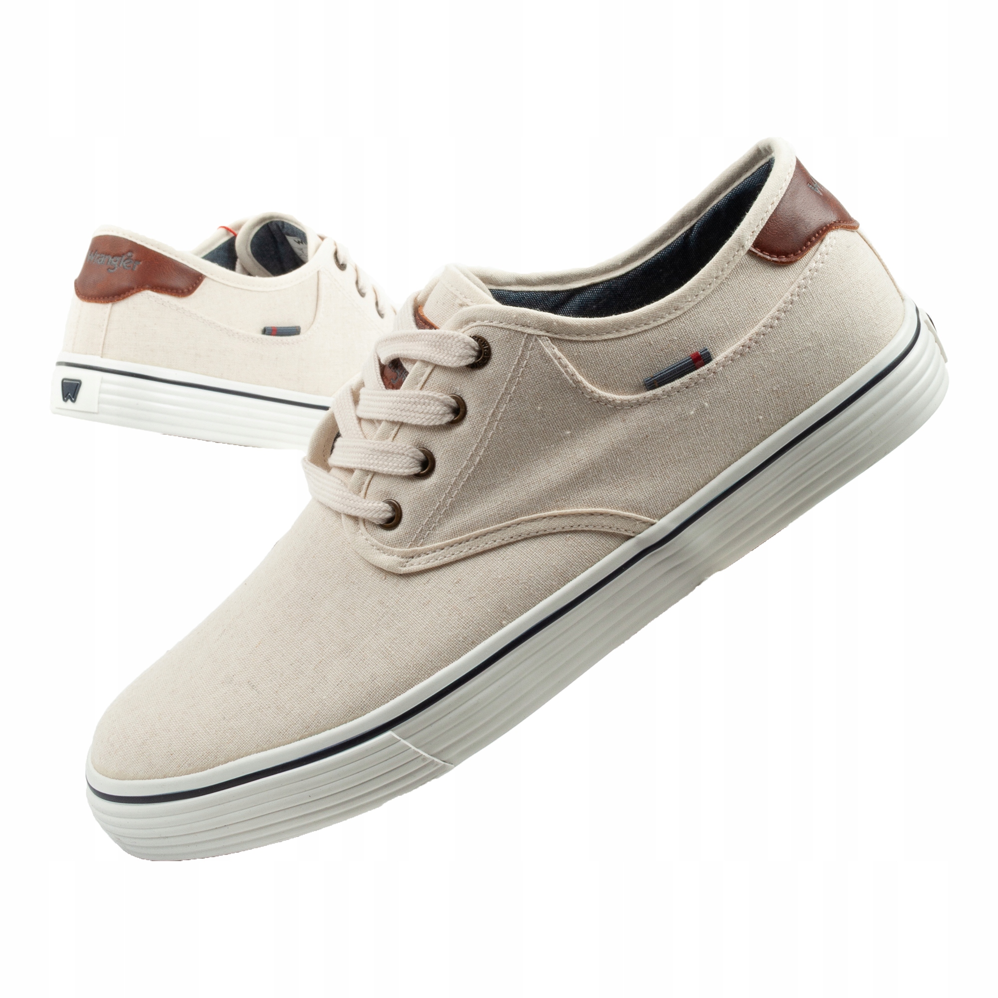 Pánské sportovní boty Wrangler Calypso Derby vel. 42, tenisky ecru, módní, pohodlné