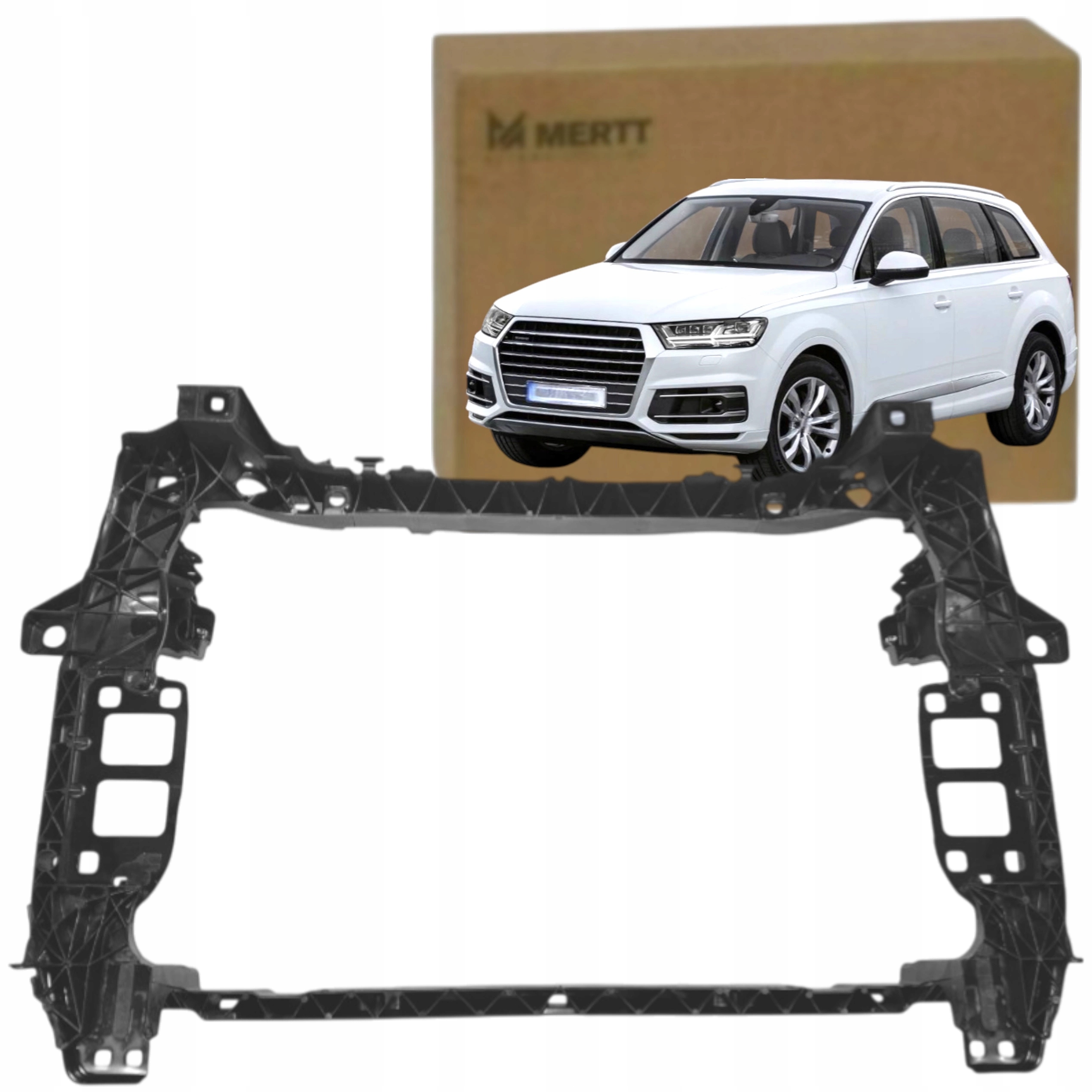 Audi Q7 4M0 II 15-19 Přední Pás Zesílení Přední Část Nový Kovově Plastový
