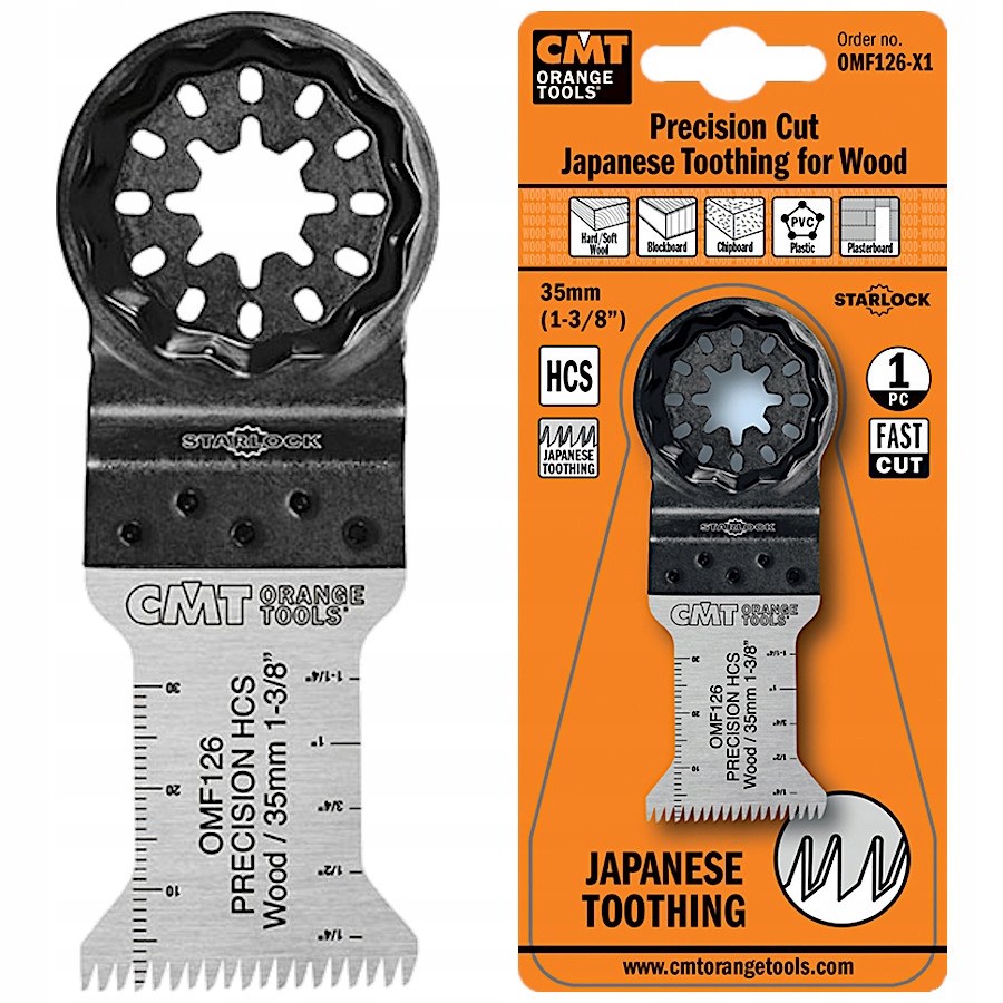 

Brzeszczot do drewna 35mm Hcs Starlock Cmt OMF126