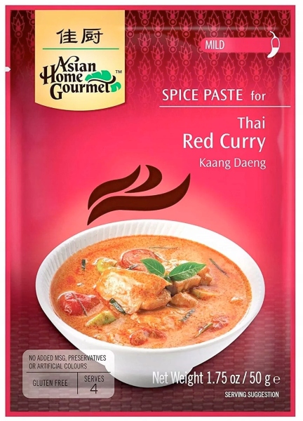 

Pasta do tajskiego curry, czerwona 50g Ahg