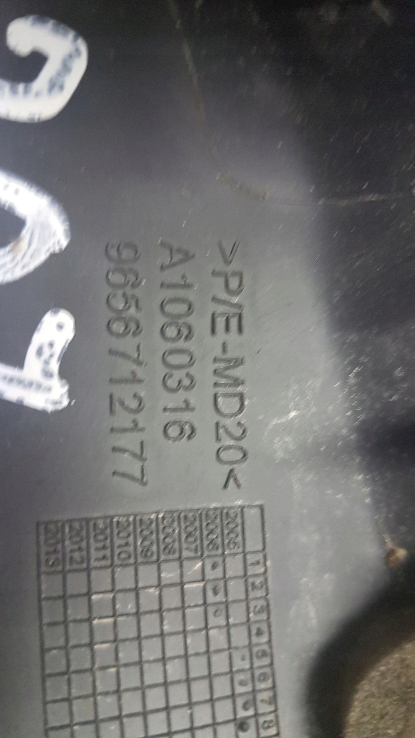 Blende Abdeckung rechts PEUGEOT 207 9656711977 oder links