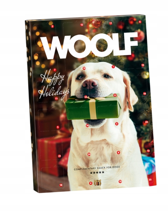 Limitovaný Adventní Kalendář Woolf S Pamlsky Pro Psy, 24 Dílků