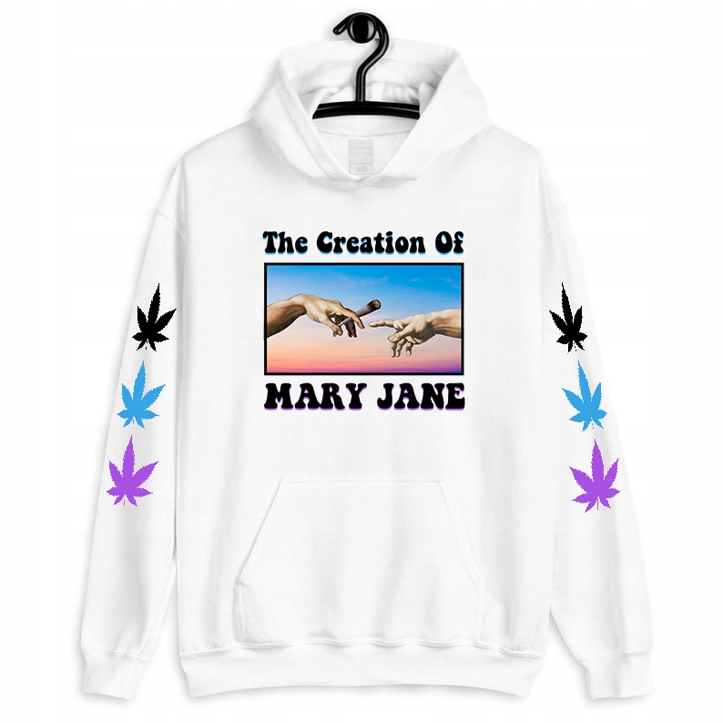 Mikina Bílá Kapuce Creation Of Mary Jane M
