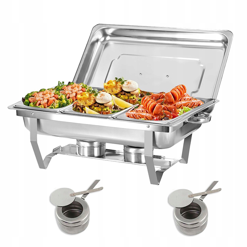 Ohřívač Gn 1/3 Pro Gastronomické Pokrmy 9 L Nerezová Ocel