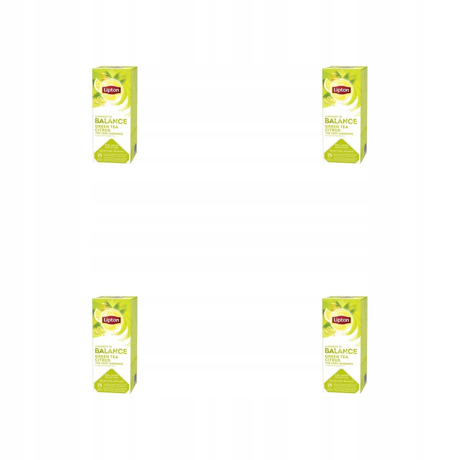 4x 32,5g Lipton classic green tea citrus 25 kopert Karton