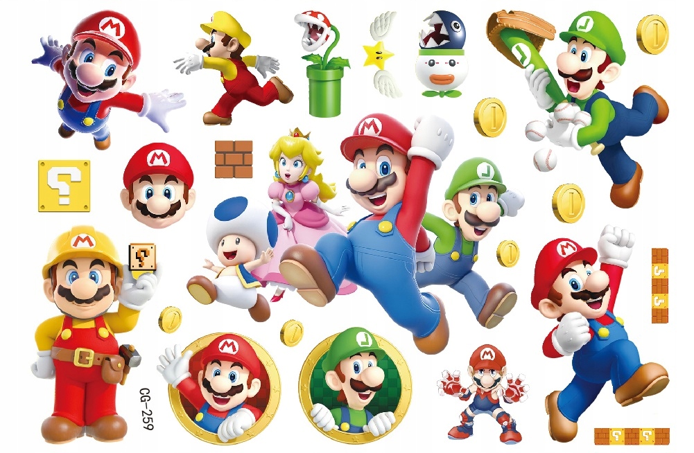 

Tatuaż zmywalny dla dzieci Mario CG259