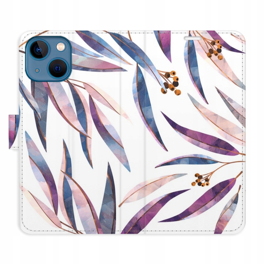Etui z klapką iSaprio Ornamental Leaves do iPhone 13 mini