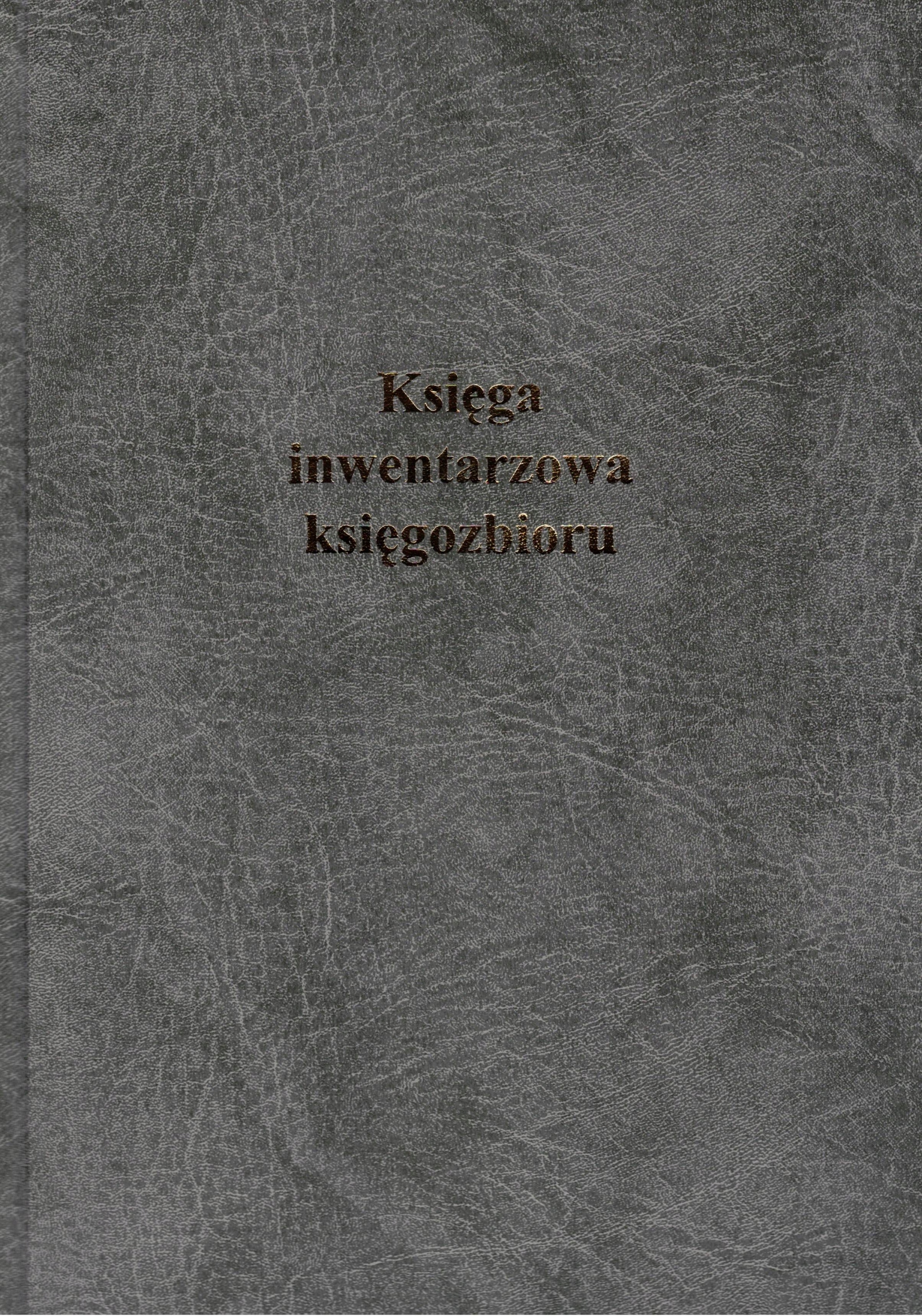 

Księga inwentarzowa księgozbioru (200 kartek)