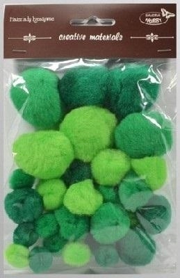 Pompony akrylowe 30 szt. Galeria Hobby