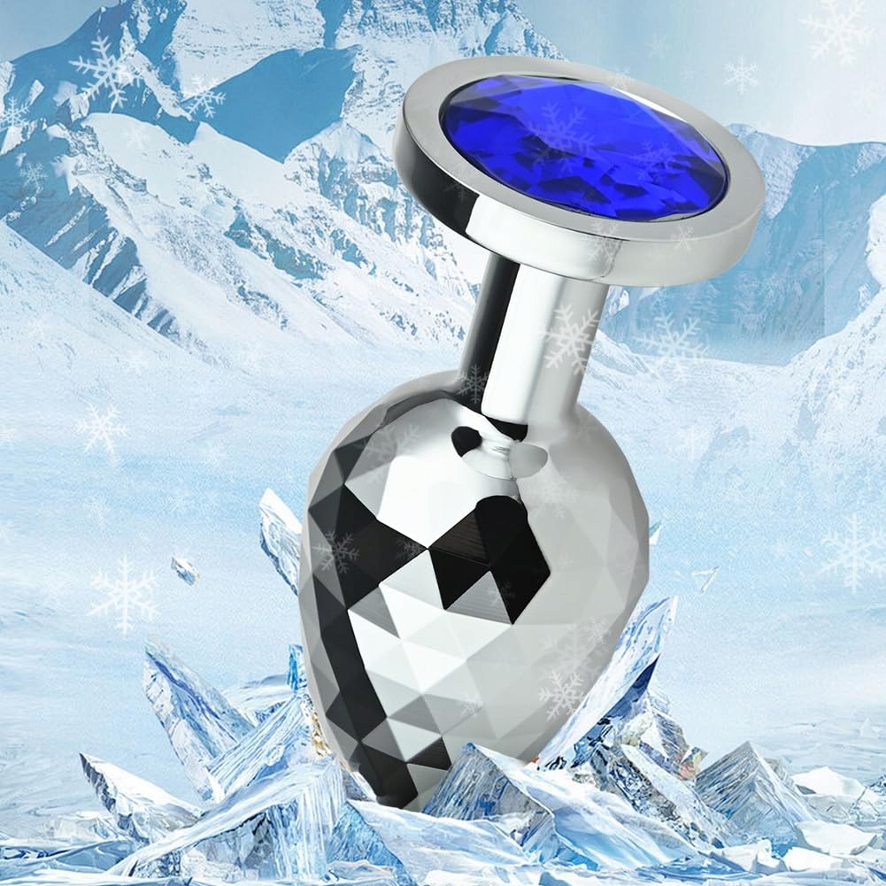 SXOVO Korek Analny Metalowy Z Diamentem Dla Kobiet i Mężczyzn (M) — miniatura 7