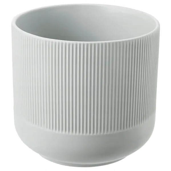 IKEA GRADVIS Osłonka doniczki szary 15 cm