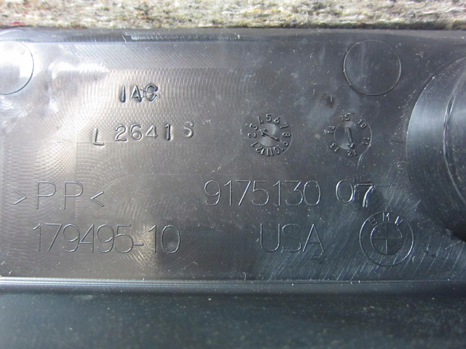 BMW X3 F25 passenger compartment boot sump 9175130