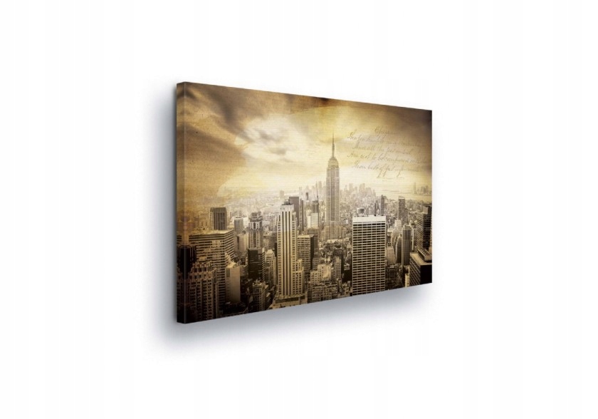 Obraz 100x75 New York město mrakodrapy vintage retro sepia