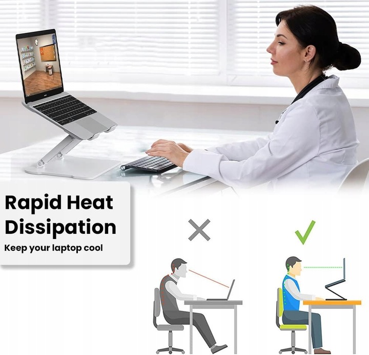 PODSTAWKA POD LAPTOPA SKŁADANA REGULOWANA STOJAK Stan opakowania oryginalne