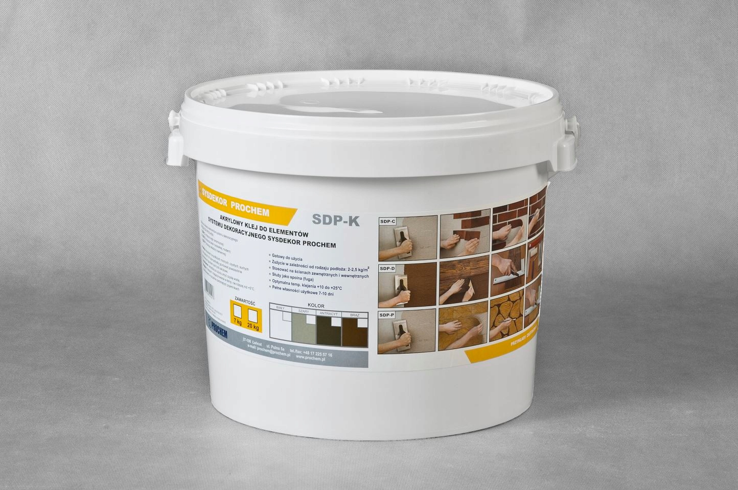 

Klej do desek elewacyjnych Sdp-kd 20kg brązowy