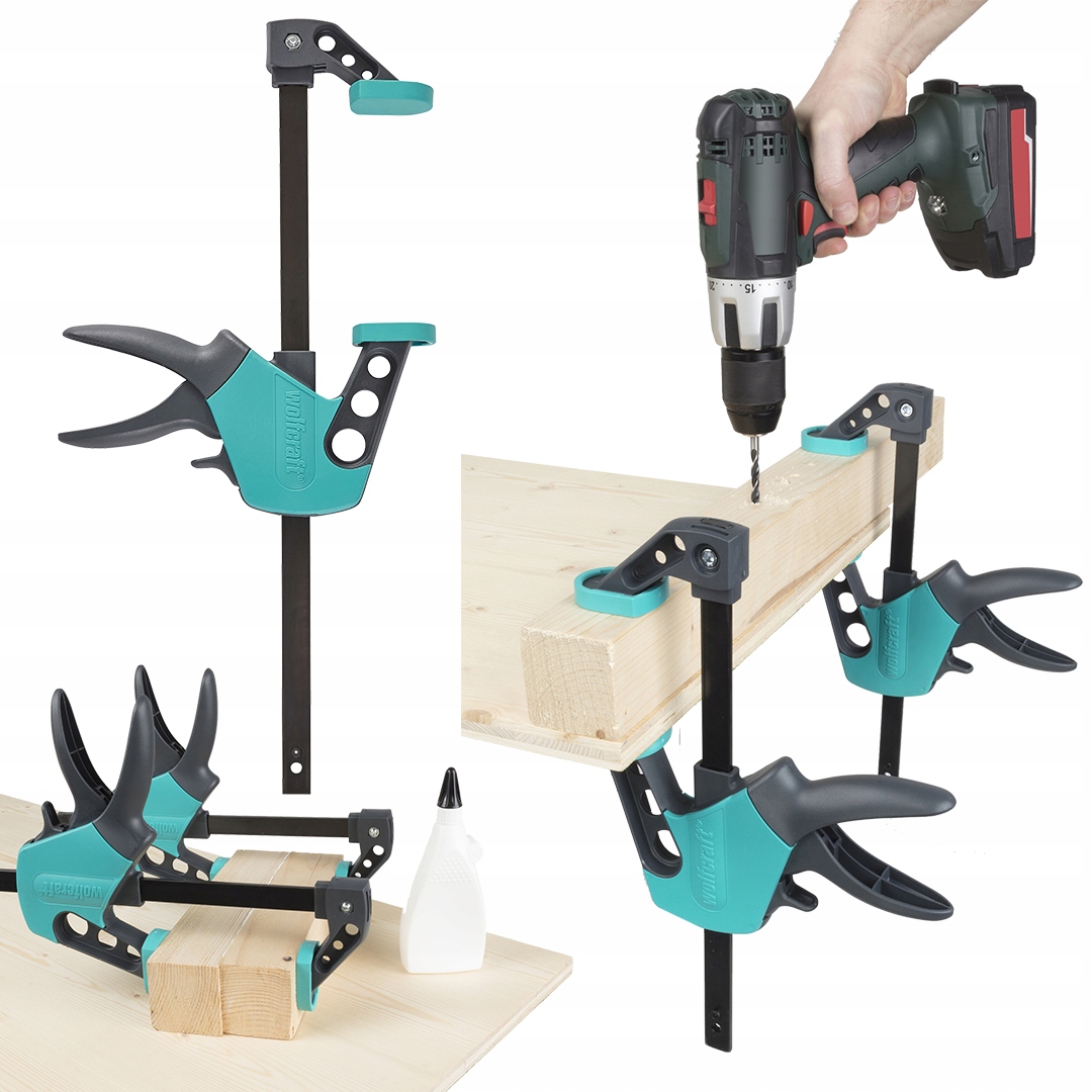 Ścisk stolarski rozpierak Ehz Easy 300mm wolfcraft 3021000