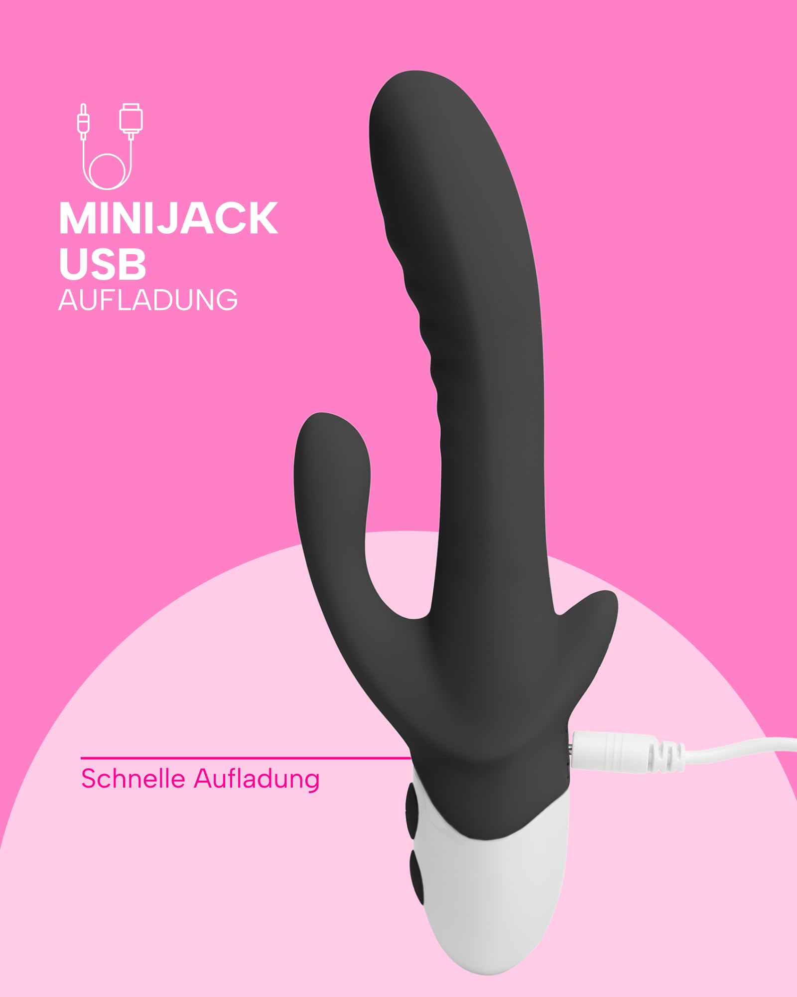MYSECRETCASE 195cm G-Spot Vibrator 10 Modes USB Clitoral Stimulator — miniatura 3
