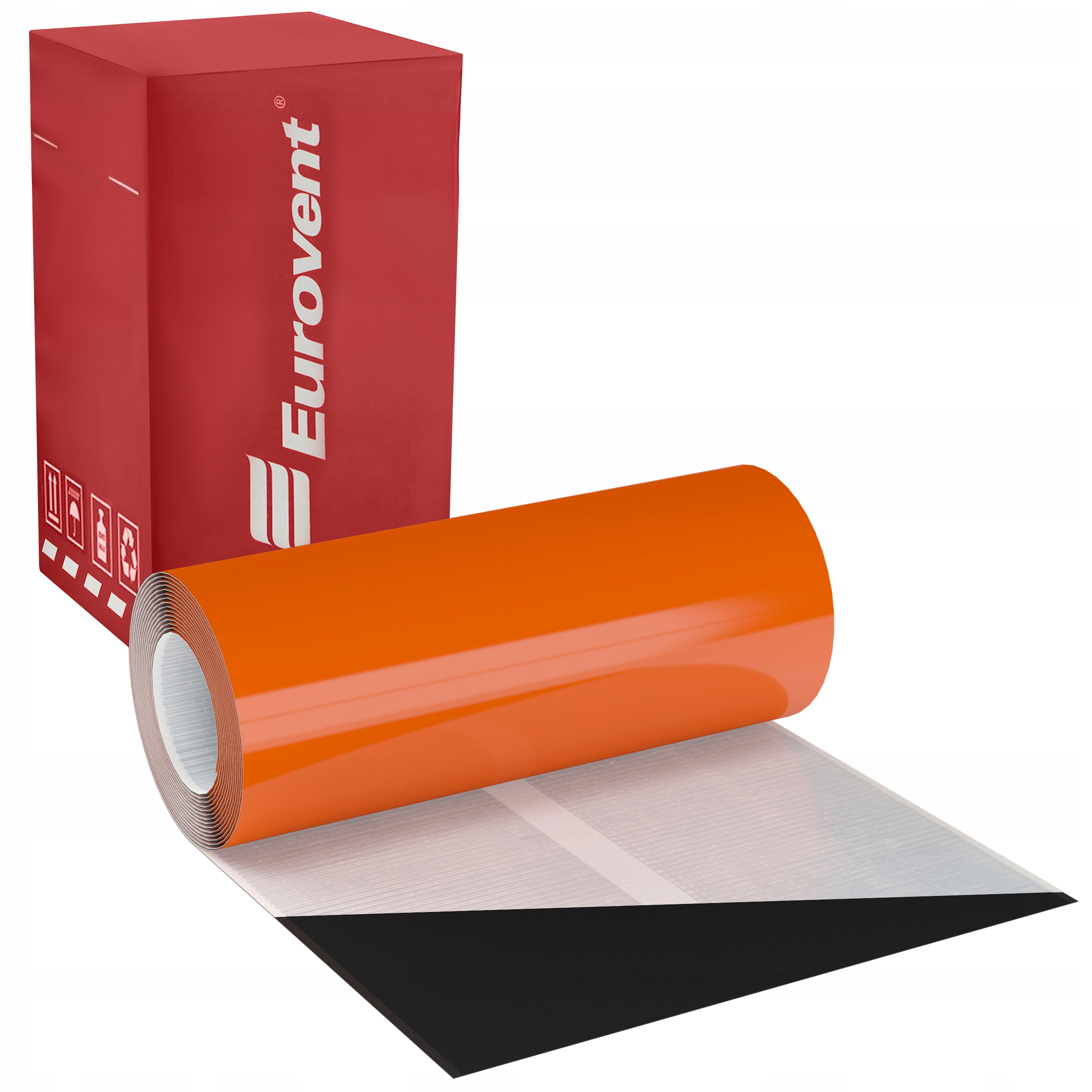 Olovená komínová páska 5 m Ral 8004 Eurovent Flat Tehlová