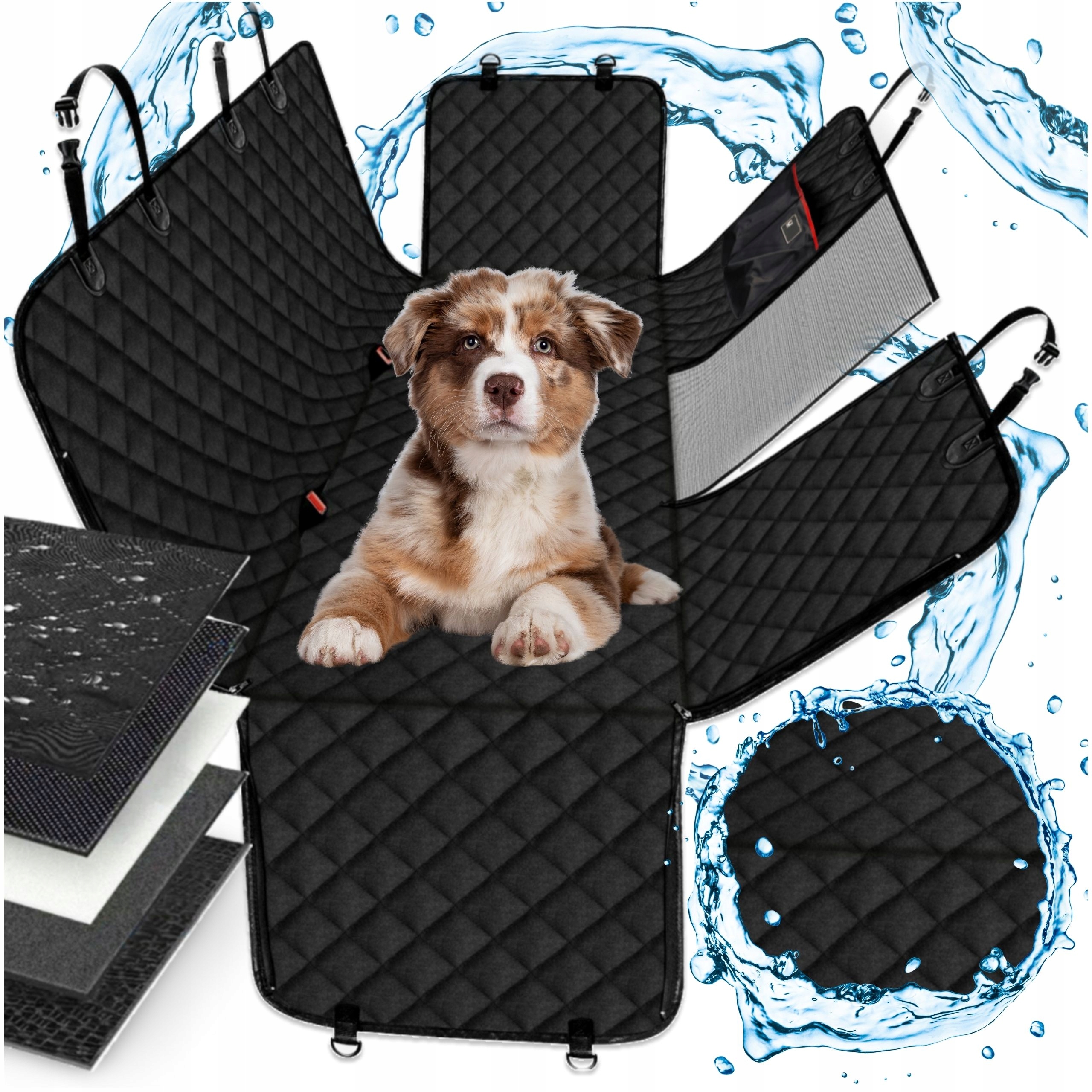 Levně Potah Podložka pro psa Voděodolná do auta na sedadlo Velká 132x145 cm