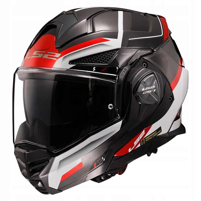 Motocyklová prilba LS2 Čeľusťová Advant X Spectrum Black White Red FF901