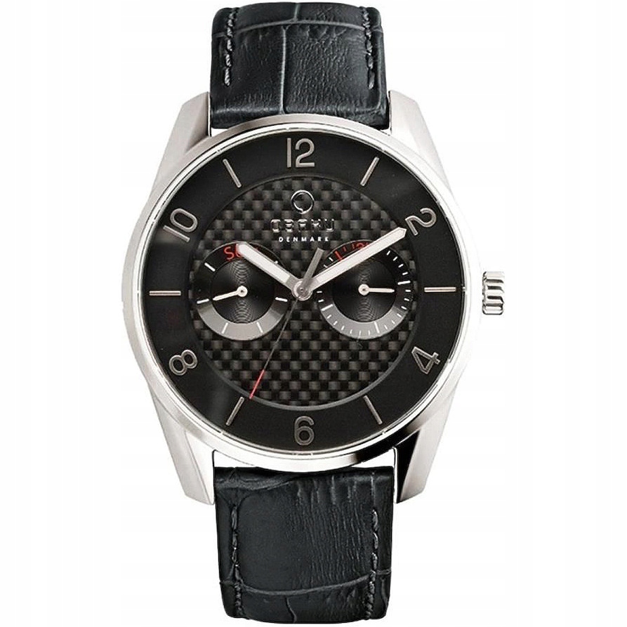 Pánské Hodinky Obaku Denmark V171GMCBRB s černým řemínkem