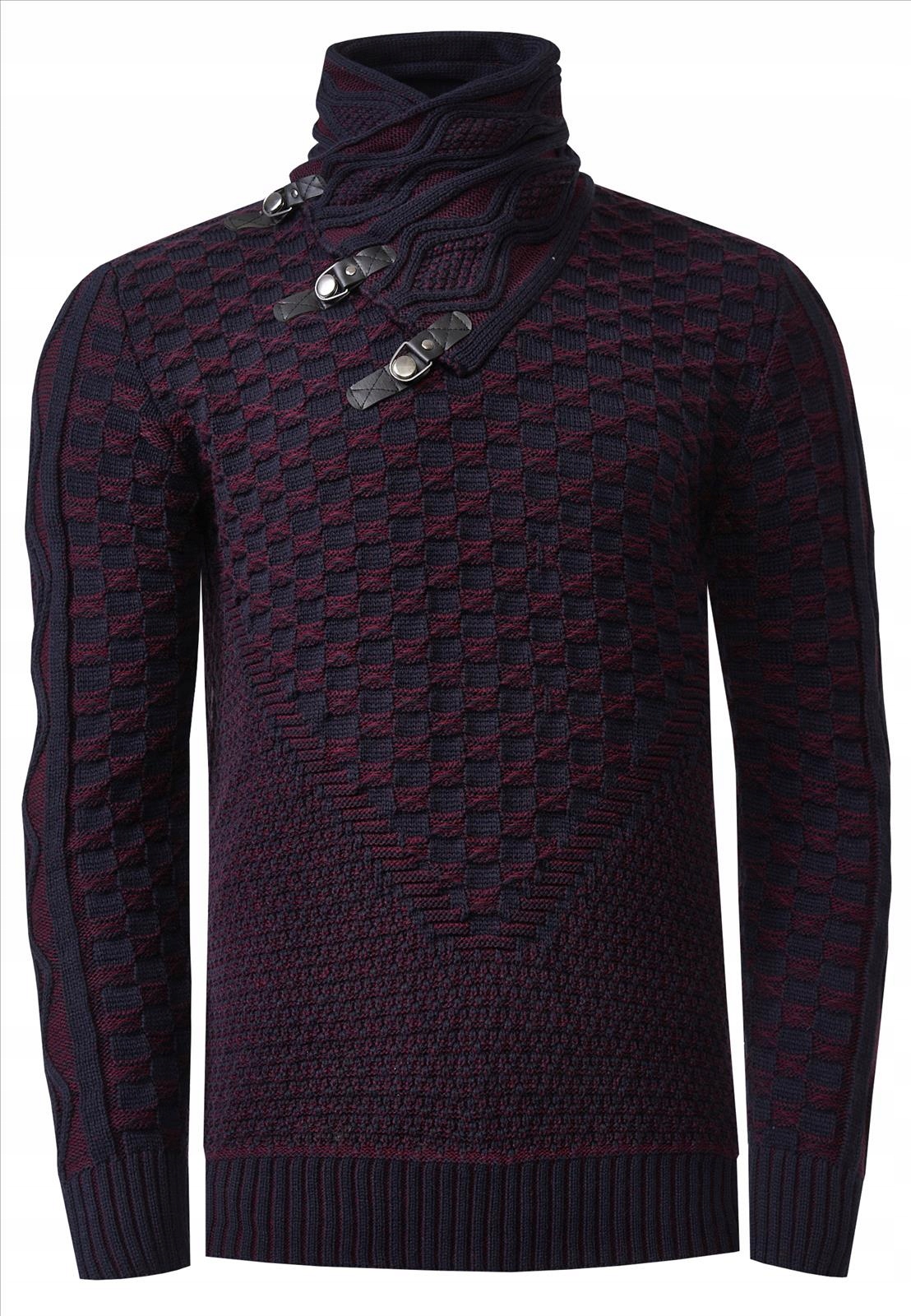 Pánský teplý svetr se stojáčkem, Rolák , silná elastická Mikina