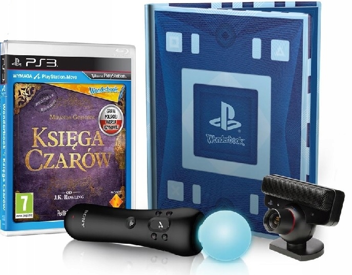 Kontroler Ruchu Move Sony PS3 + Wonderbook Kamera