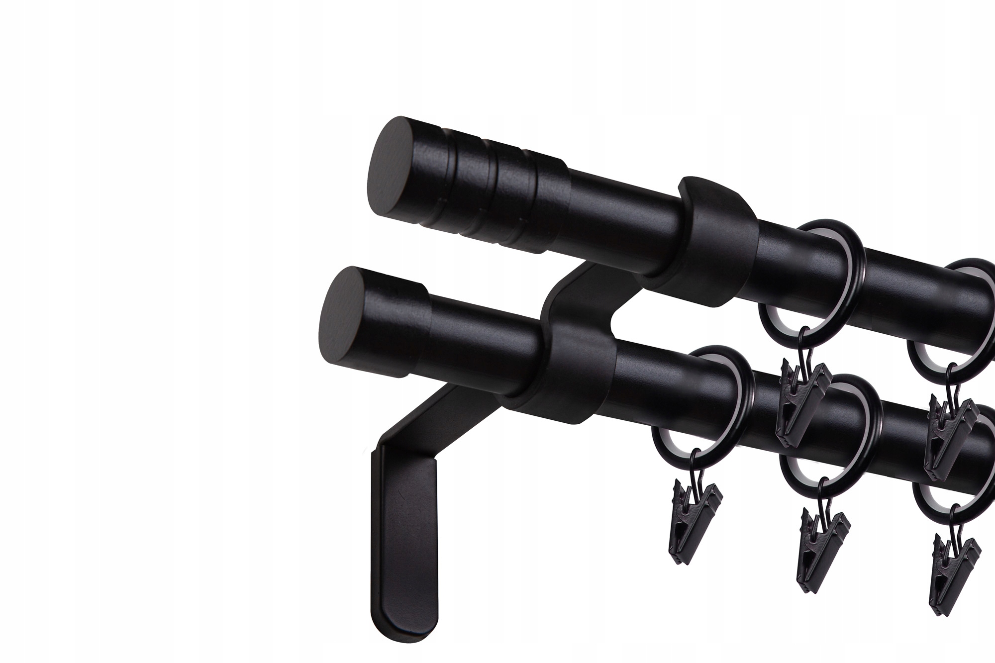 

Karnisz Verdi 200cm podwójny 19/19mm metal czarny