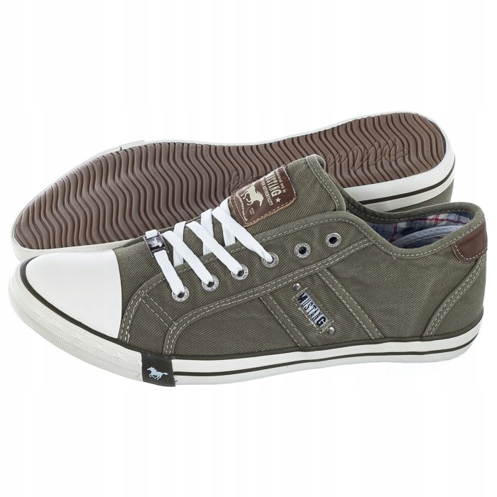 

Obuwie Męskie Trampki Mustang Zielone Khaki 42A003