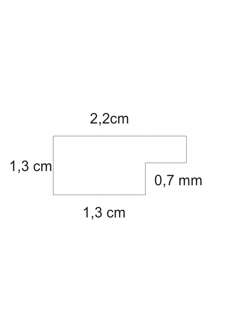 RAMKA DOPASOWANA DO DIAMOND PAINTING 30x30 SOSNOWA (25x25) Wysokość produktu 25 cm