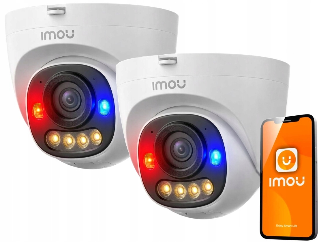 Ip kamera Imou 5MP 3K PoE 2x IPC-PS8D-5V0 kupolová Led detekcia pohybu Ai