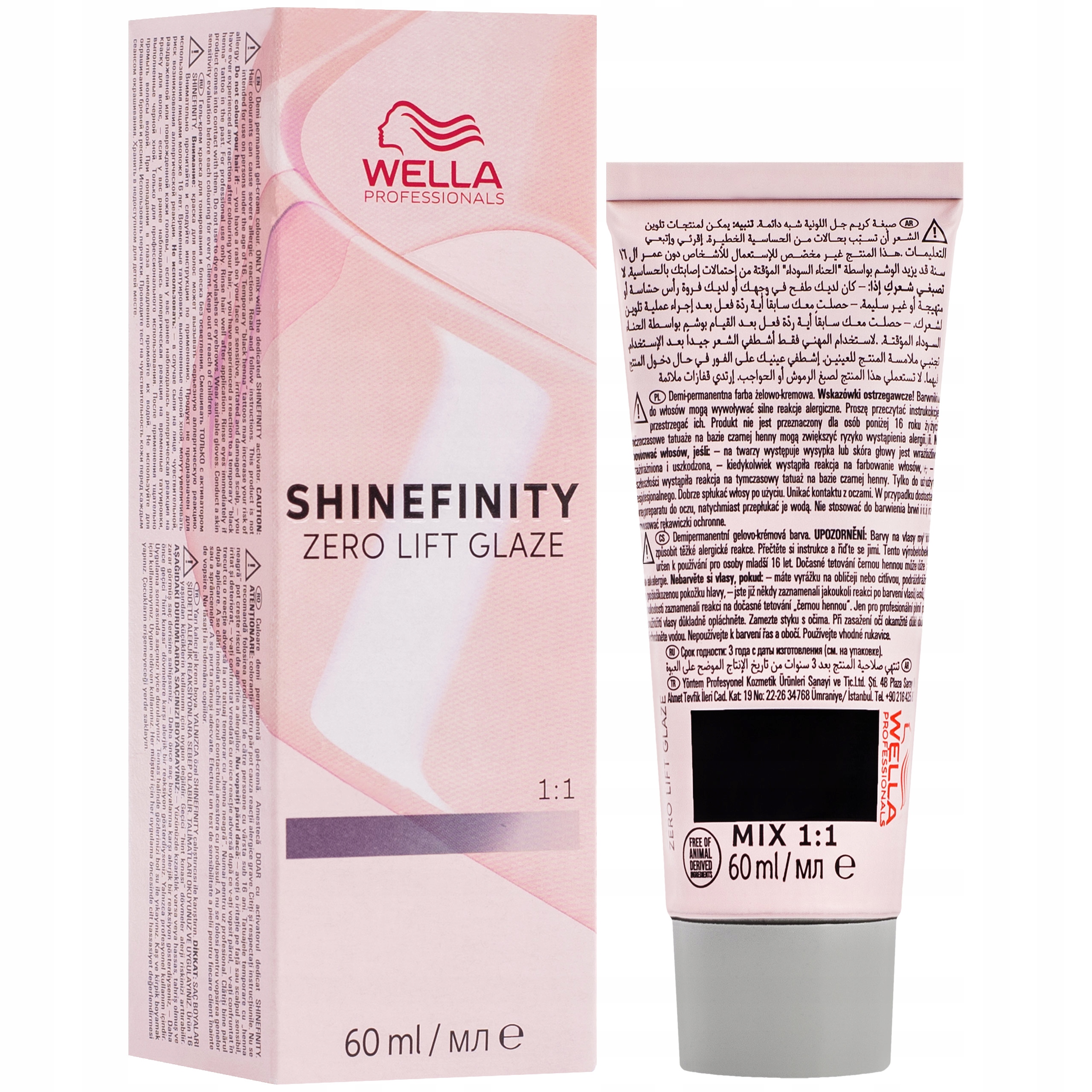 

Wella Shinefinity profesjonalne farby Paleta 60ml