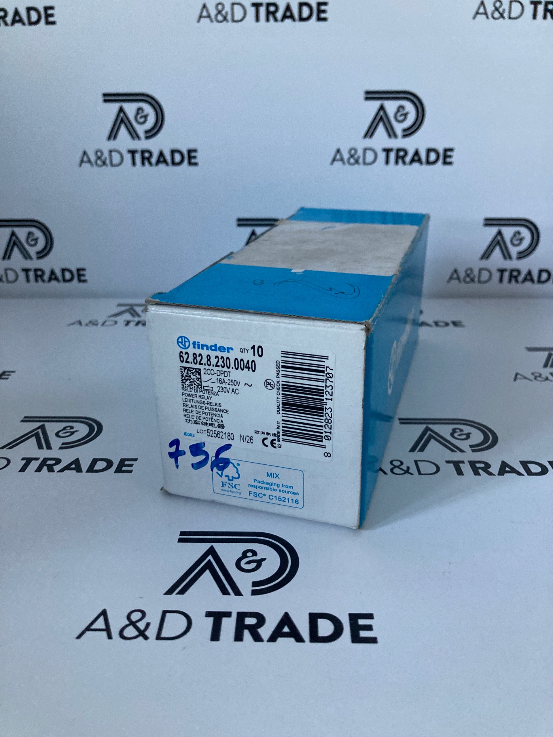 Relé pro podstavce Finder 62.82.8.230.0040, cena za 10 kusů