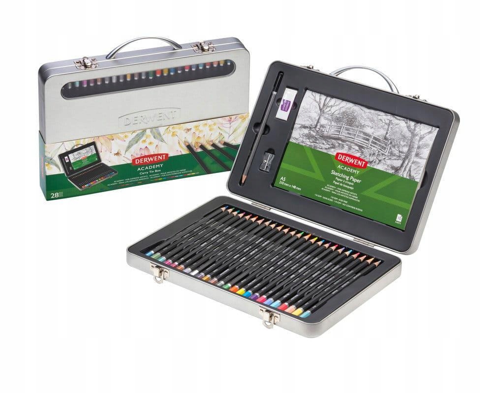 Umělecká sada 24 kol. skicák a doplňky,