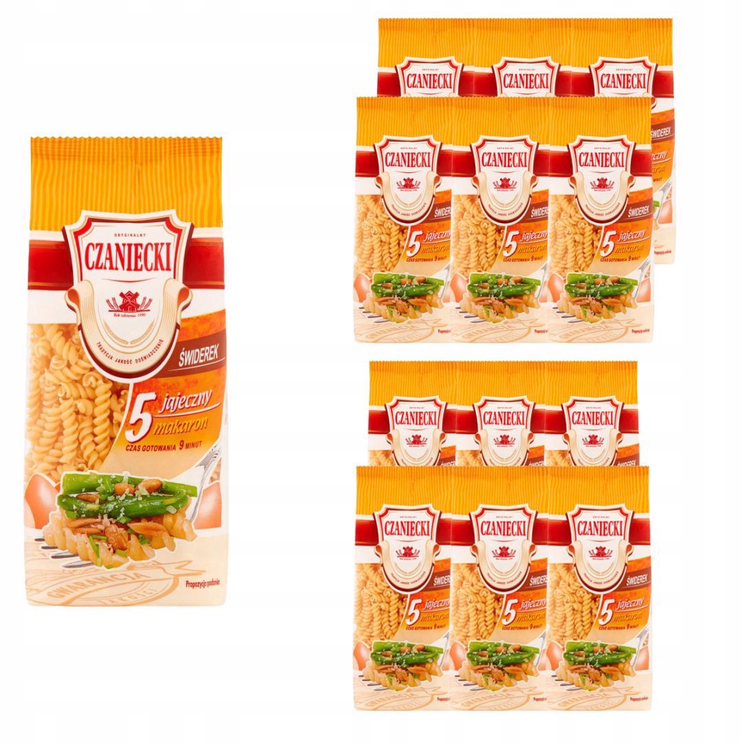 Levně Czaniecki Těstoviny vřeteno z 5 vajec 250 g x 12 kusů