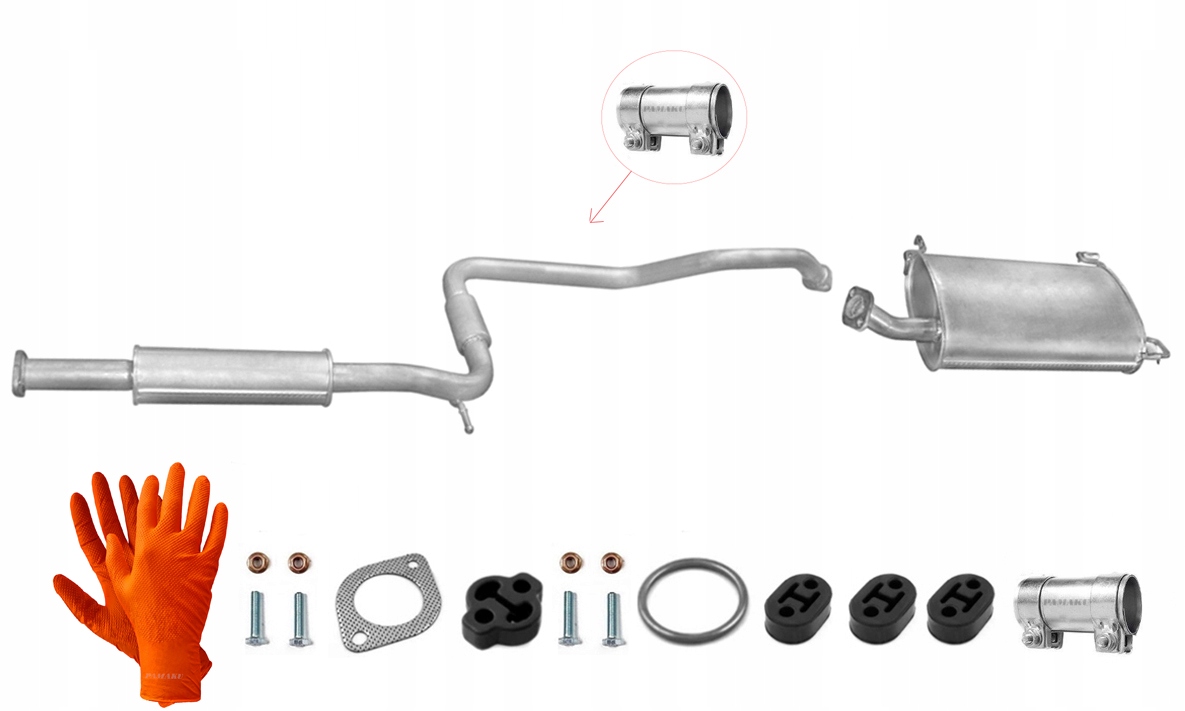 Nissan Primera 2.0 (1996-2002) Hatchback Sedan Tlumič Středový Koncový