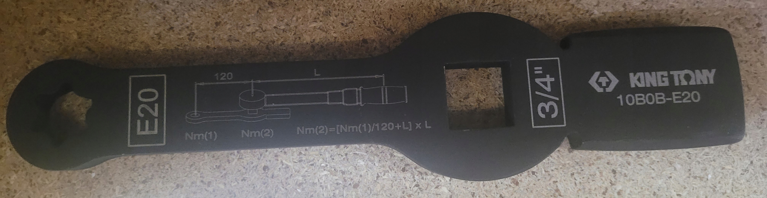 King Tony Klucz do Pobijania Gwiazdkowy E20 kwadrat 3/4" Man, Tgl, Tgm 10B0