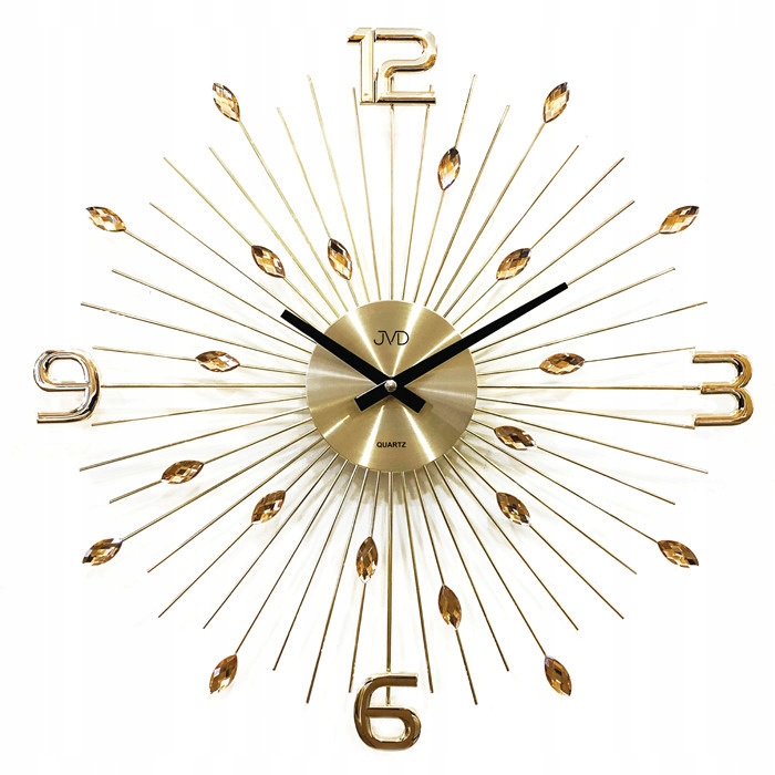 Efektní Nástěnné Hodiny S Krystaly Jvd HT104.1