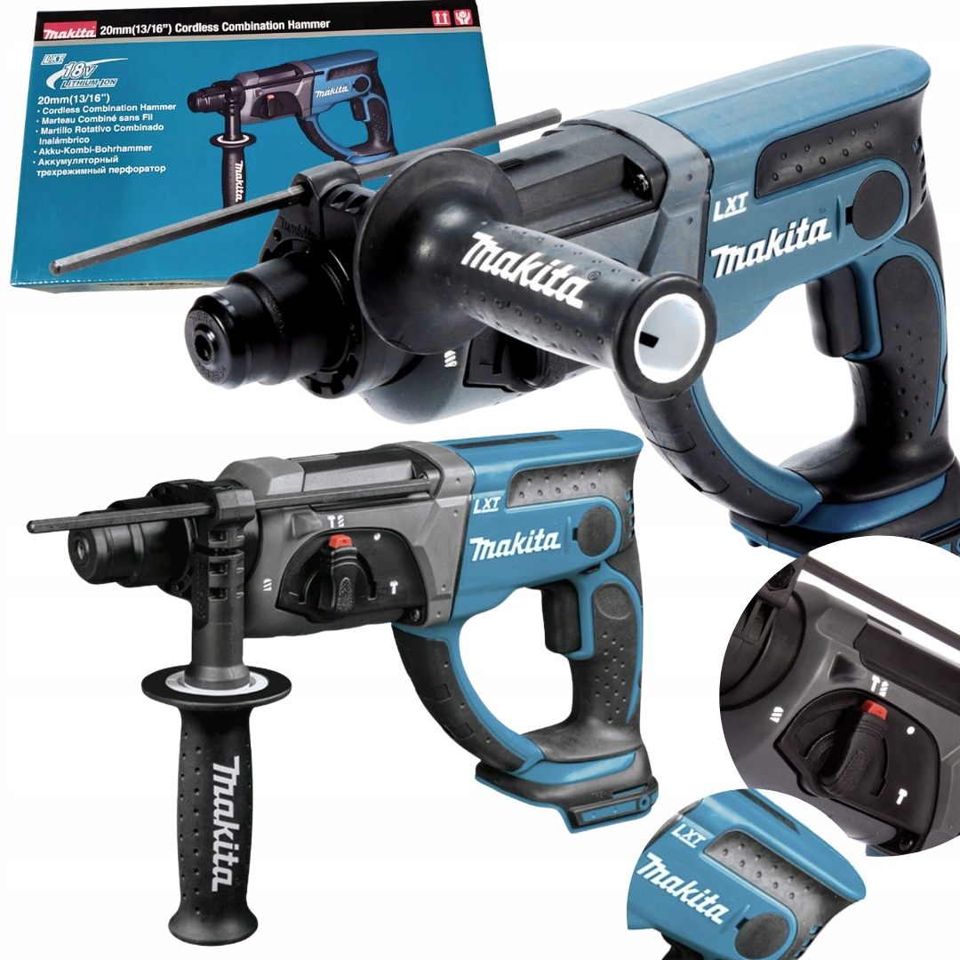 DHR202Z Makita Młotowiertarka Młot Udarowo Obrotowy Aku 18V 1,9J 1200 Obr