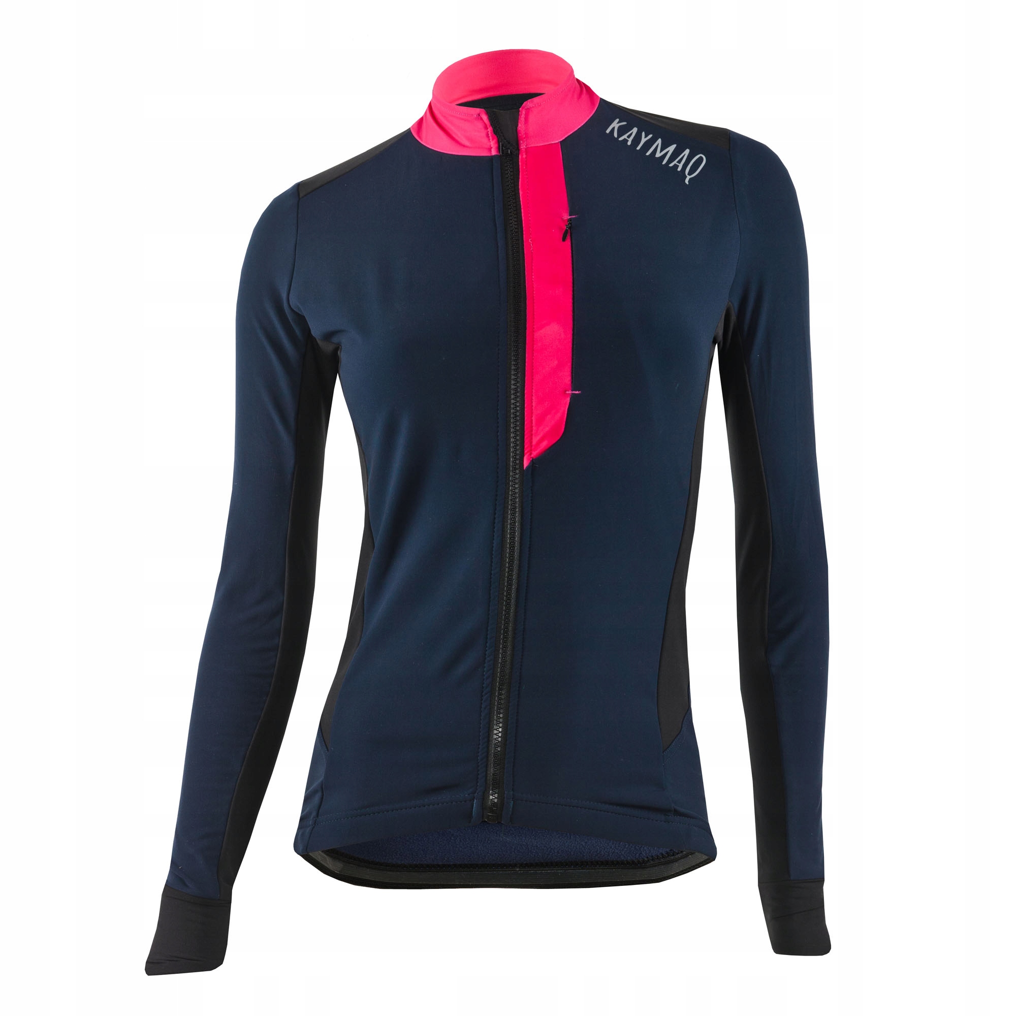 Kaymaq KYQLSW-100 damska bluza rowerowa na rower ciepła niebieski-czarny M