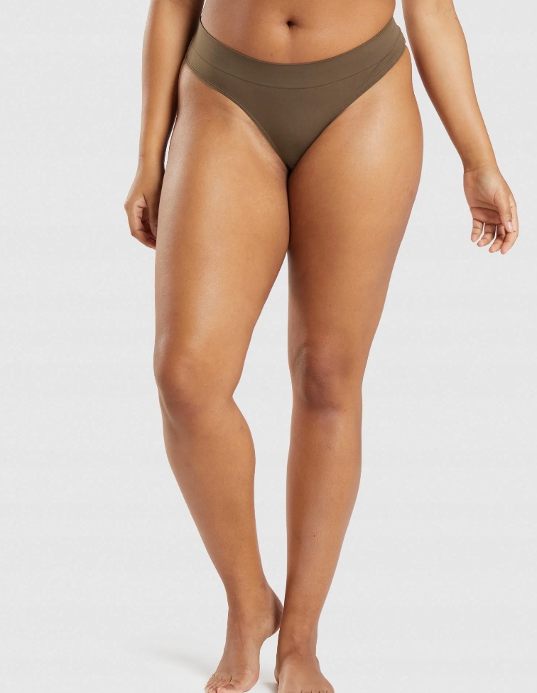 GYMSHARK MAJTKI DAMSKIE BRĄŻOWE STRINGI XL P7A