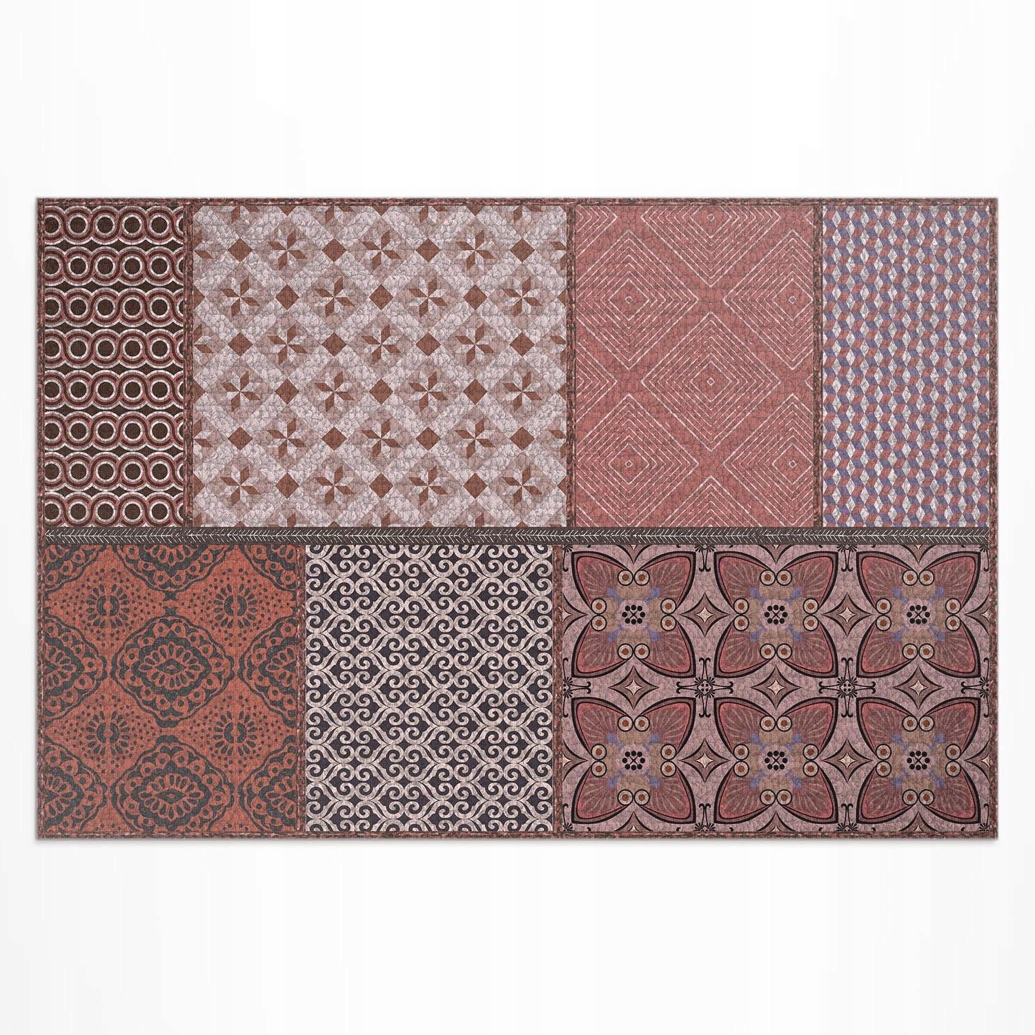 Dekorativní terasový Koberec Vinylový Směs stylů imitace tkaniny 60x90 cm