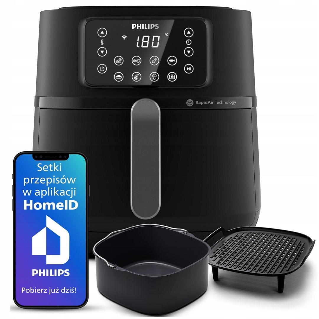 Frytkownica beztłuszczowa Philips Ovi XXL 2000W Air fryer 7,2l HD9285/96