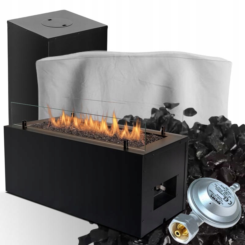 Terasový ohřívač Plynový krb Planika Rio Kryt Kryt na láhev