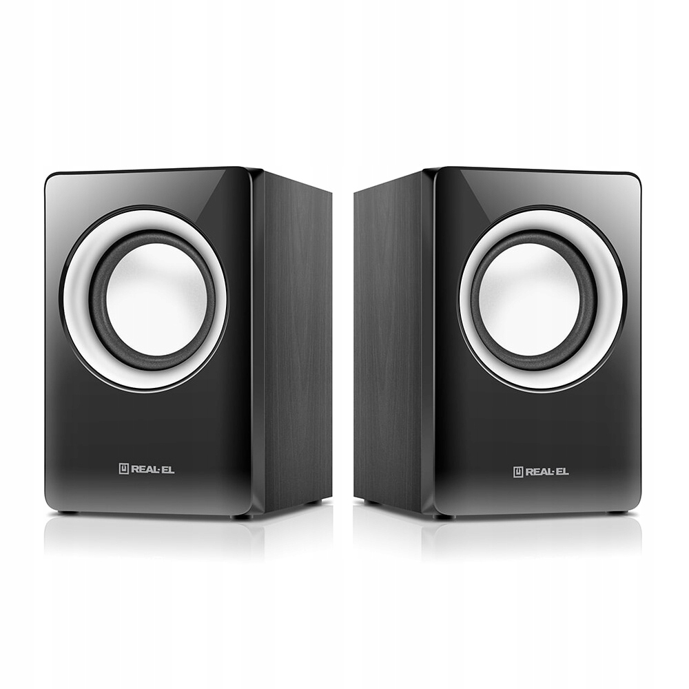 Głośniki komputerowe 2.0 REAL-EL S-215 Sterowanie wbudowane w głośnik