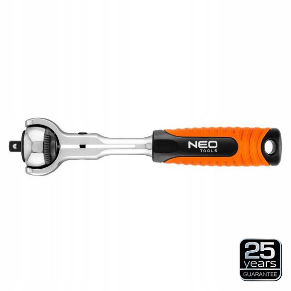 Neo Tools Račňa 1/4" S Otočnou Hlavicou