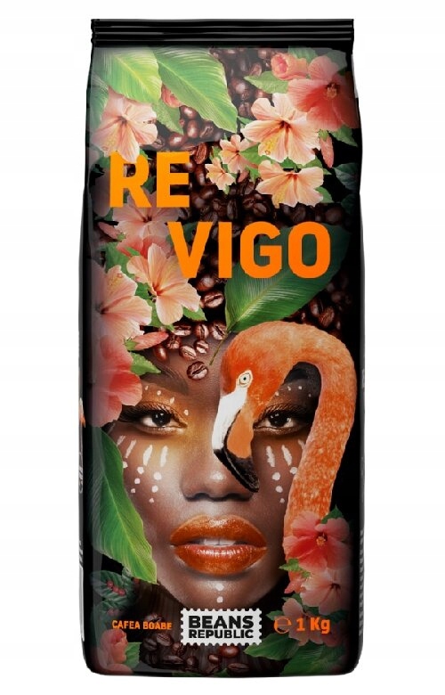 Levně Káva zrnková 1 kg Beans Republic Revigo Arabica Robusta