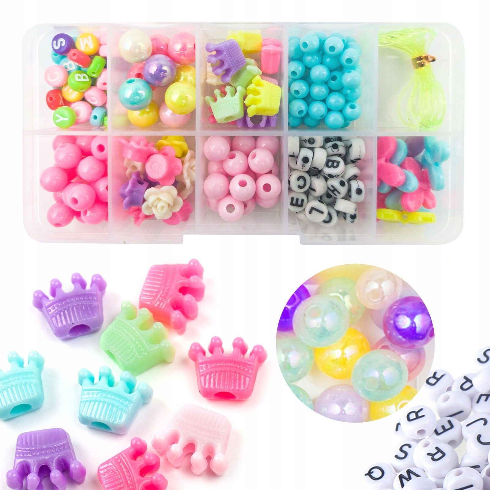 

Zestaw Koralików do Robienia Bransoletek Diy