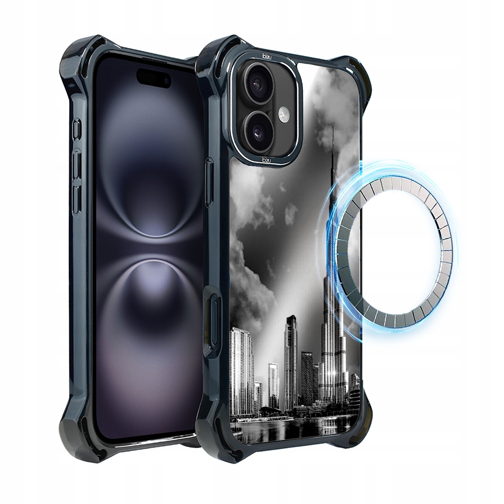 Pouzdro iPhone 16 Plus Ibizu DropGuard Ultra s MagSafe, Burdž Chalífa